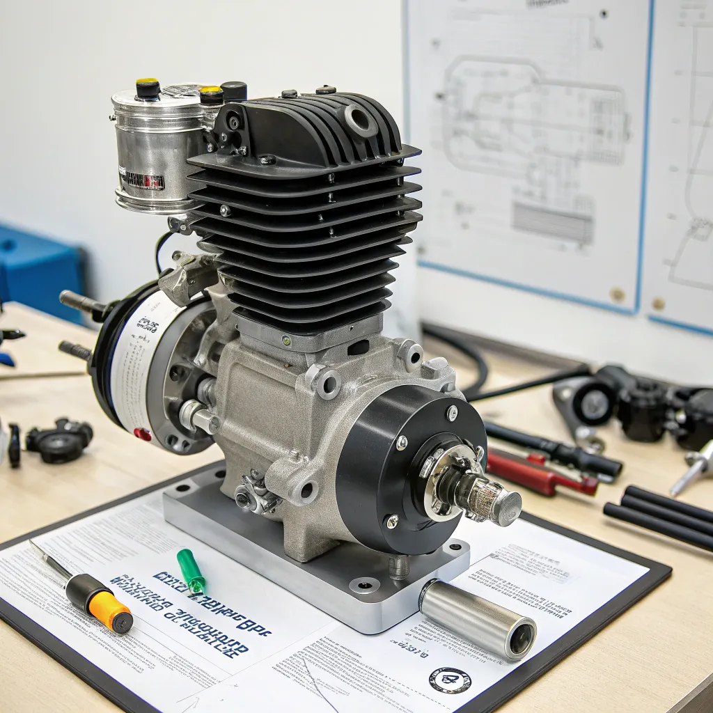 Compact Pneumatic Engine Model Q